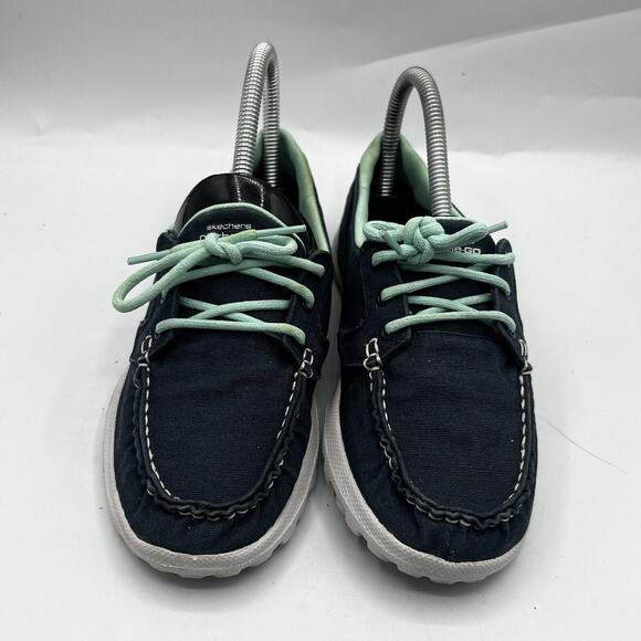 Skechers Shoes Womens 7 Navy On The Go Slip On Casual Walking Athleisure - Picture 3 of 12